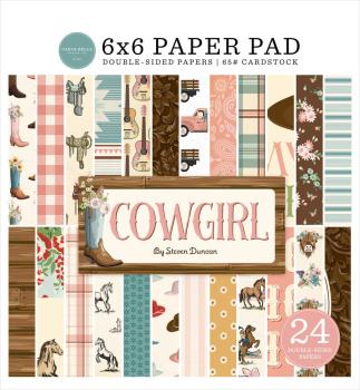 Carta Bella - Designpapier "Cowgirl" Paper Pad 6x6 Inch - 24 Bogen