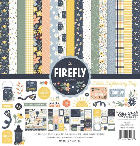 Echo Park - Designpapier "Firefly" Collection Kit 12x12 Inch - 12 Bogen