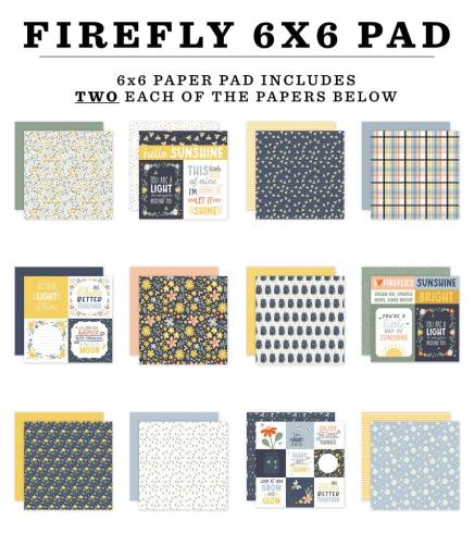 Echo Park - Designpapier "Firefly" Paper Pack 6x6 Inch - 24 Bogen