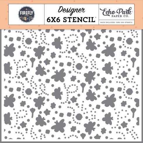 Echo Park - Schablone "Firefly Sky" Stencil 6x6 Inch