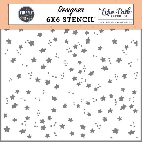 Echo Park - Schablone "Shine Better Stars" Stencil 6x6 Inch