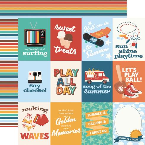 Echo Park - Designpapier "Summer Break" Collection Kit 12x12 Inch - 12 Bogen