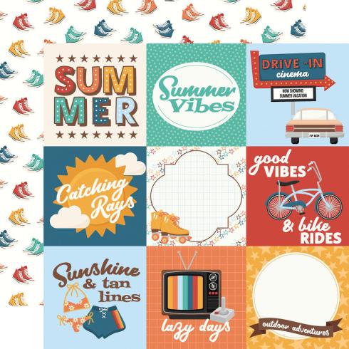 Echo Park - Designpapier "Summer Break" Collection Kit 12x12 Inch - 12 Bogen