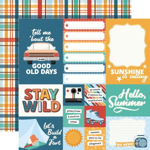 Echo Park - Designpapier "Summer Break" Collection Kit 12x12 Inch - 12 Bogen