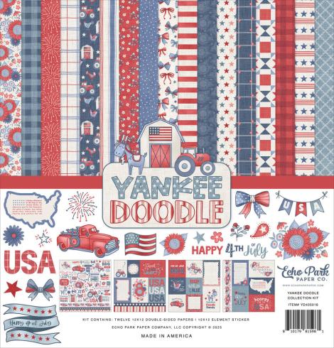 Echo Park - Designpapier "Yankee Doodle" Collection Kit 12x12 Inch - 12 Bogen