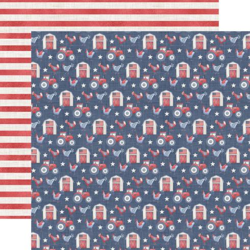 Echo Park - Designpapier "Yankee Doodle" Collection Kit 12x12 Inch - 12 Bogen