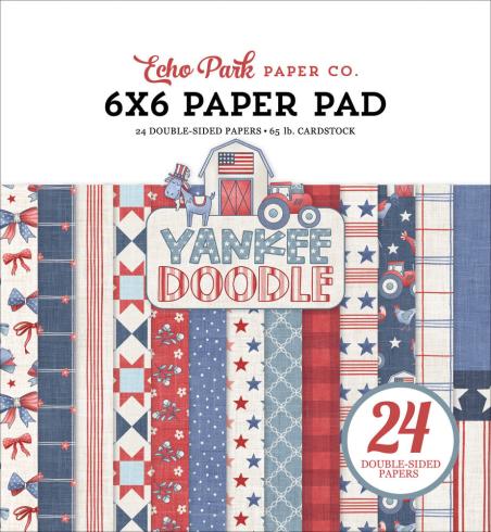 Echo Park - Designpapier "Yankee Doodle" Paper Pack 6x6 Inch - 24 Bogen