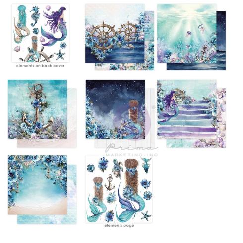 Prima Marketing - Designpapier "A Mermaid's Tale" Paper Pack 12x12 Inch - 14 Bogen