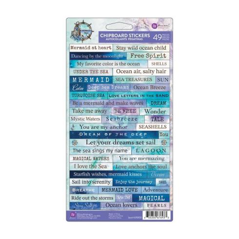 Prima Marketing - Aufkleber "A Mermaid's Tale" Chipboard Sticker 