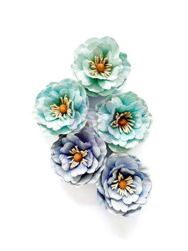 Prima Marketing - Papier Blumen "A Mermaid's Tale" Flowers Ocean Mist