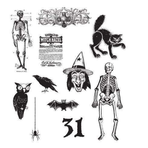 Stampers Anonymous - Gummistempelset "Mini Halloween 2" Cling Stamp Design by Tim Holtz