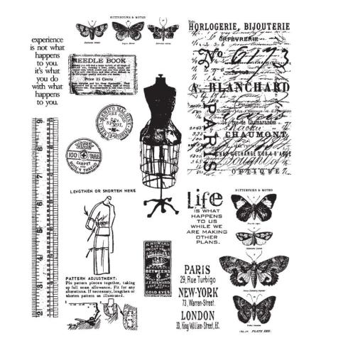 Stampers Anonymous - Gummistempelset "Attic Treasures" Cling Stamp Design by Tim Holtz