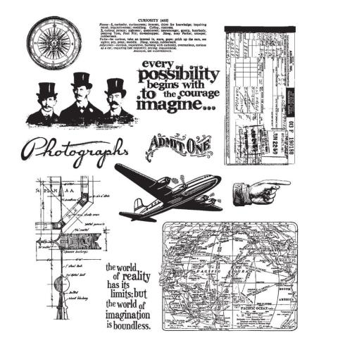 Stampers Anonymous - Gummistempelset "Warehouse District" Cling Stamp Design by Tim Holtz
