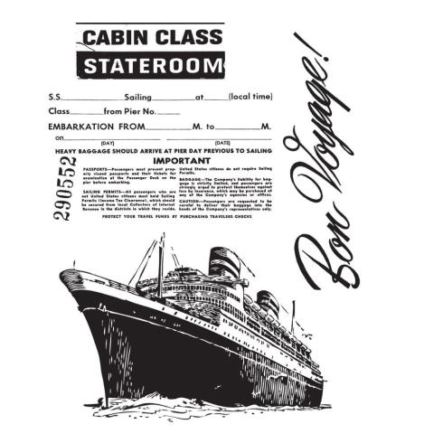 Stampers Anonymous - Gummistempelset "Artful Voyage" Cling Stamp Design by Tim Holtz