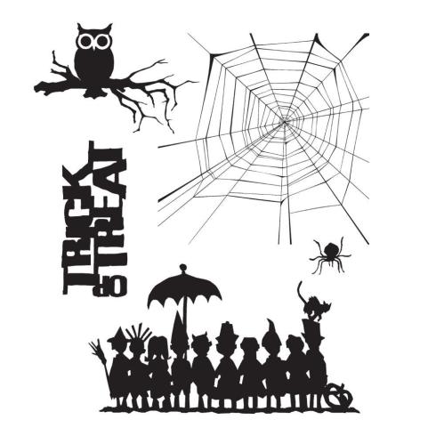 Stampers Anonymous - Gummistempelset "Halloween Cutouts" Cling Stamp Design by Tim Holtz