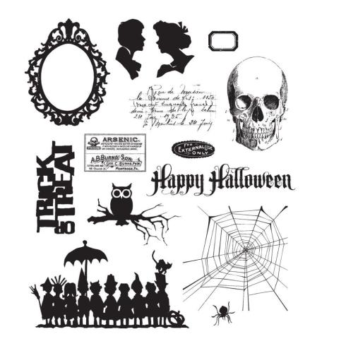 Stampers Anonymous - Gummistempelset "Mini Halloween 3" Cling Stamp Design by Tim Holtz