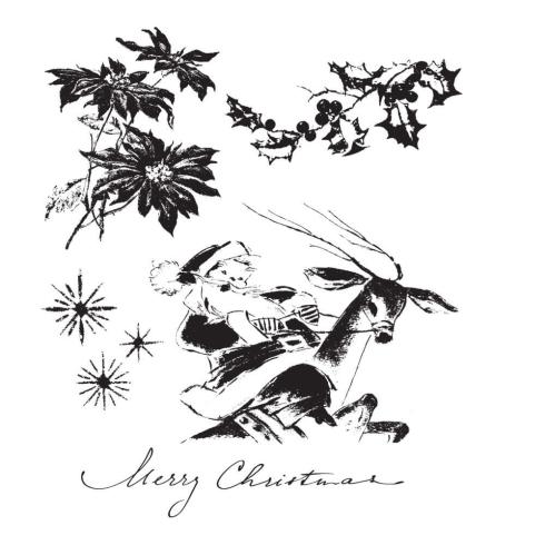 Stampers Anonymous - Gummistempelset "Christmas" Cling Stamp Design by Tim Holtz