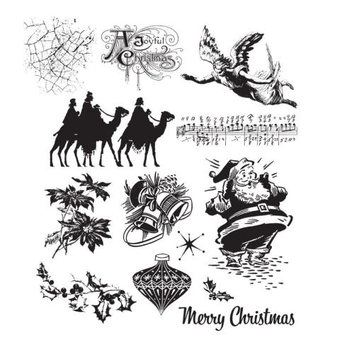 Stampers Anonymous - Gummistempelset "Mini Holidays 4" Cling Stamp Design by Tim Holtz