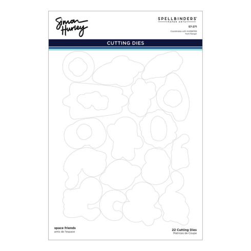 Spellbinders - Stempelset & Stanzschablone "Space Friends" Clear Stamps & Dies