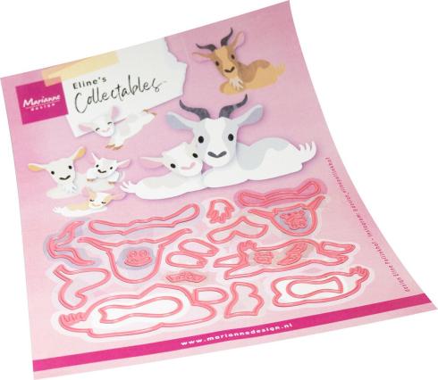 Marianne Design - Präge- und Stanzschalone "Goat Family" Collectables Dies