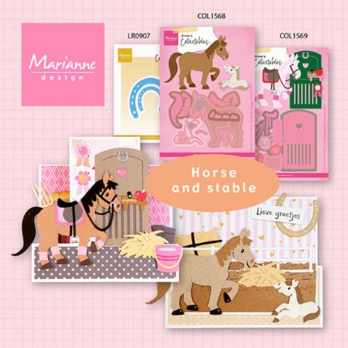 Marianne Design - Präge- und Stanzschalone "Horses" Collectables Dies