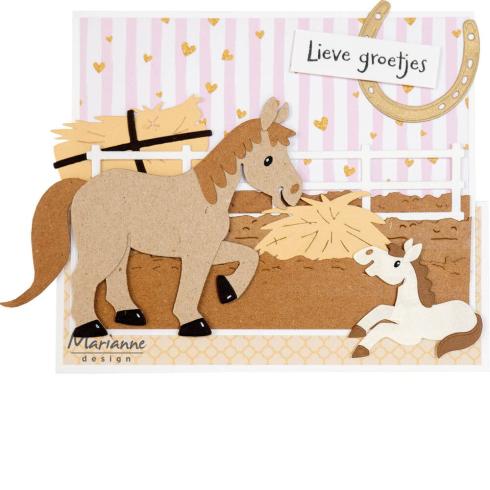 Marianne Design - Präge- und Stanzschalone "Horses" Collectables Dies