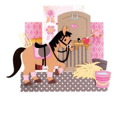Marianne Design - Präge- und Stanzschalone "Horses" Collectables Dies
