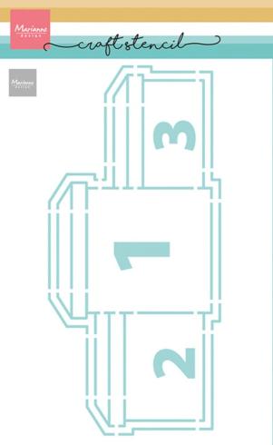 Marianne Design - Schablone 14,9x21cm "Winner's Podium" Stencil