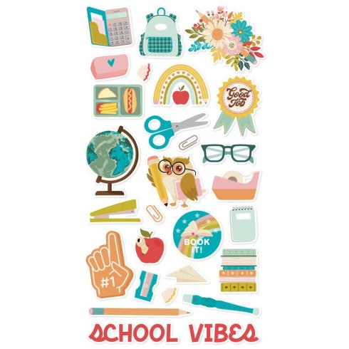 Simple Stories - Aufkleber "Book Fair" Chipboard Sticker 