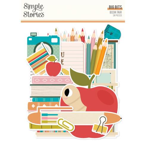 Simple Stories - Stanzteile "Book Fair" Big Bits & Pieces 