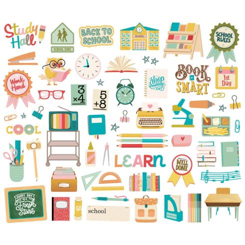 Simple Stories - Stanzteile "Book Fair" Bits & Pieces 