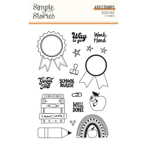 Simple Stories - Stempelset "Book Fair" Clear Stamps 