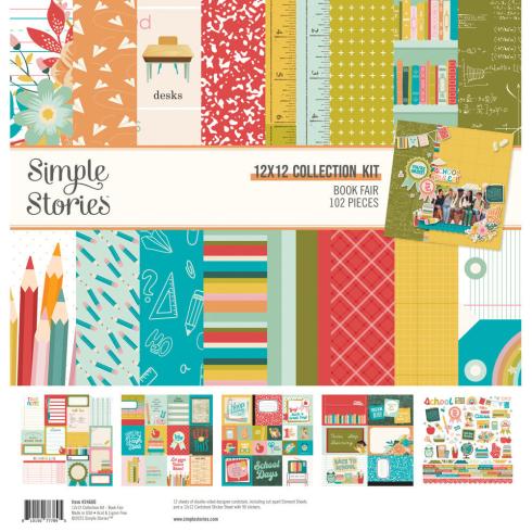 Simple Stories - Collections Kit "Book Fair" 12 Bogen Designpapier