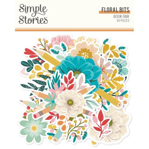 Simple Stories - Stanzteile "Book Fair" Floral Bits & Pieces 