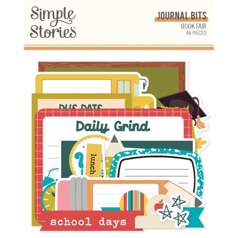 Simple Stories - Stanzteile "Book Fair" Journal Bits & Pieces 