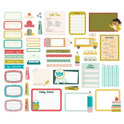 Simple Stories - Stanzteile "Book Fair" Journal Bits & Pieces 