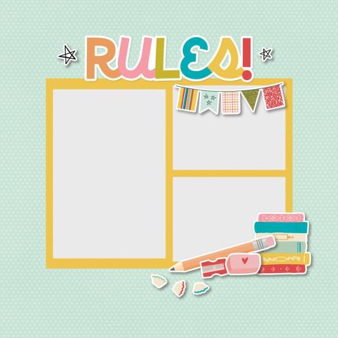 Simple Stories - Stanzteile "Book Fair" Die Cuts