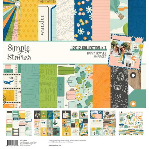 Simple Stories - Collections Kit "Happy Travels" 12 Bogen Designpapier