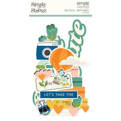 Simple Stories - Stanzteile "Happy Travels" Pages Pieces