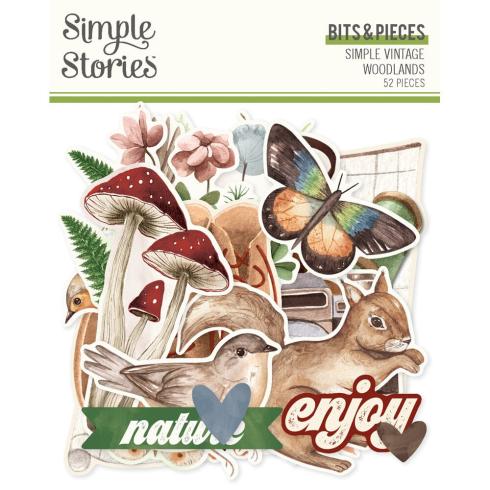 Simple Stories - Stanzteile "Vintage Woodlands" Bits & Pieces 