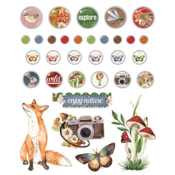 Preview: Simple Stories - Decorative Brads "Vintage Woodlands" 