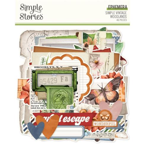 Simple Stories - Stanzteile "Vintage Woodlands" Die Cuts
