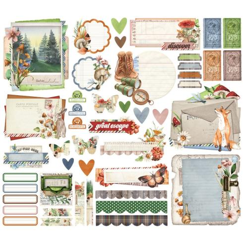 Simple Stories - Stanzteile "Vintage Woodlands" Die Cuts