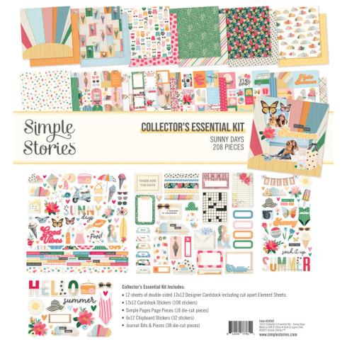 Simple Stories - Collectors Essential Kit "Sunny Days" 12 Bogen Designpapier