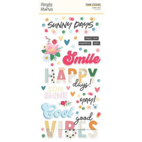Simple Stories - Aufkleber "Sunny Days" Foam Sticker