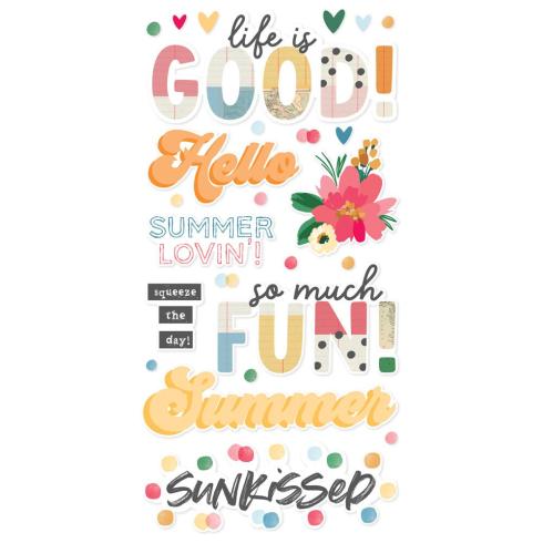 Simple Stories - Aufkleber "Sunny Days" Foam Sticker