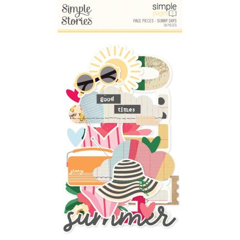 Simple Stories - Stanzteile "Sunny Days" Pages Pieces