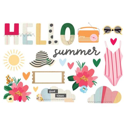 Simple Stories - Stanzteile "Sunny Days" Pages Pieces