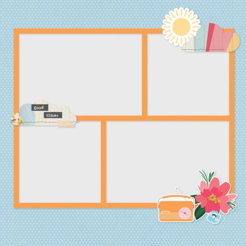 Simple Stories - Stanzteile "Sunny Days" Pages Pieces