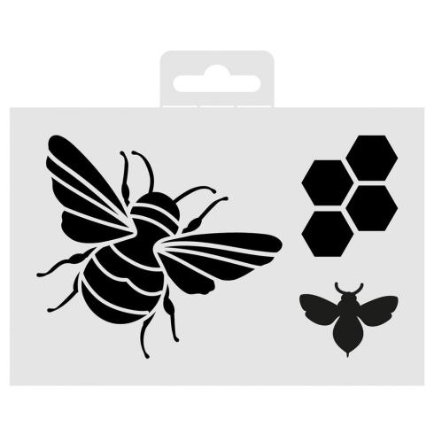 Aladine - Schablone 10x15cm "Bee" Stencil